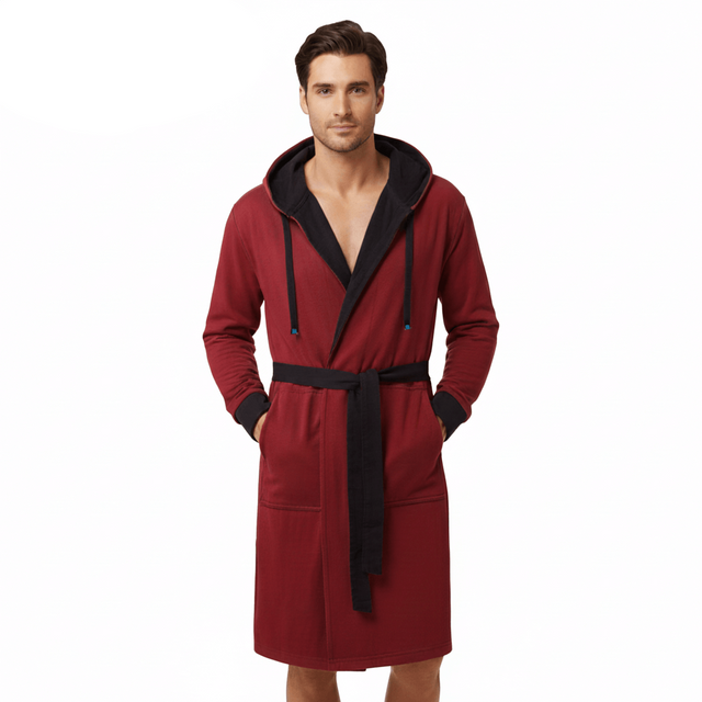 DudeRobe Men's Hooded Robes: Luxury Loungewear