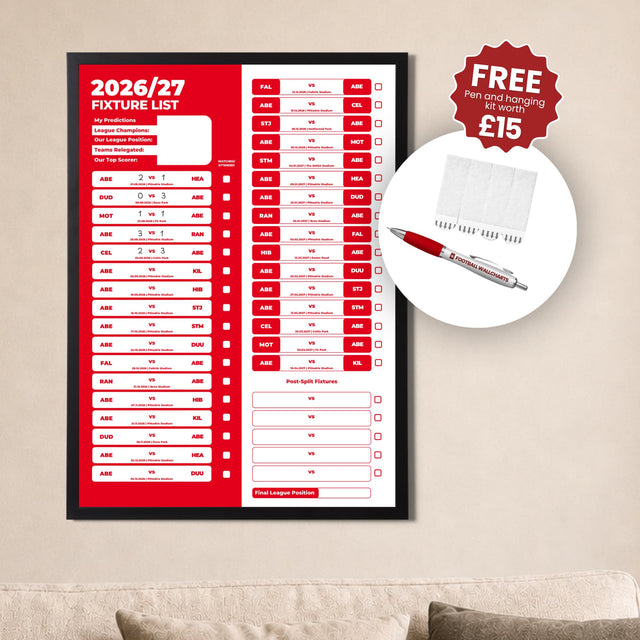 Football Wallcharts Review: Track Your Club's Season