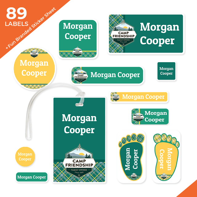 School & Camp Labels: Durable Personalized Name Labels